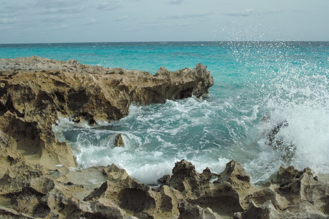 wave splash, south shore, Bermuda