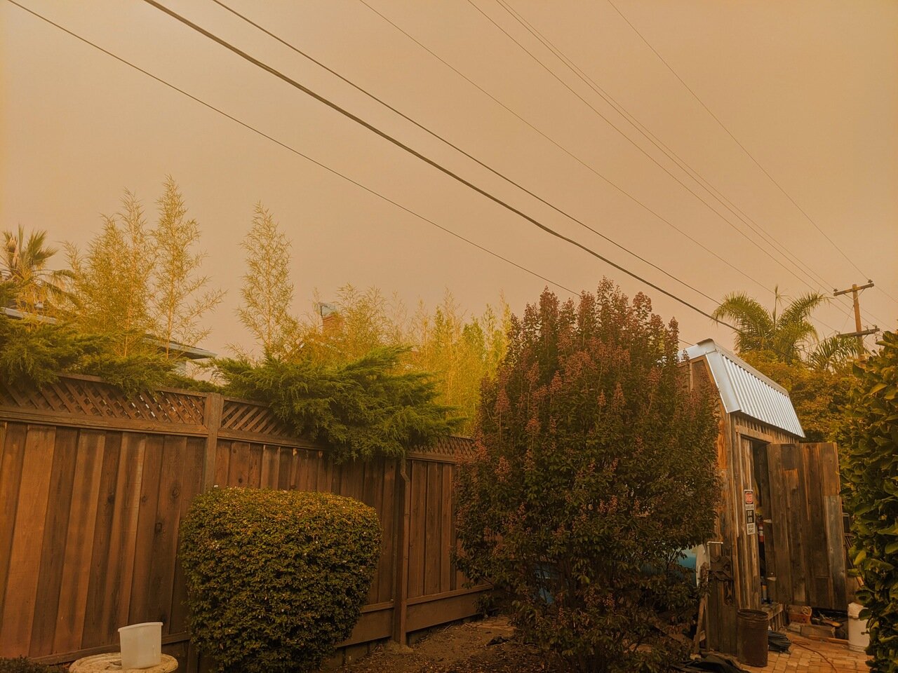 smoke hazed daylight, San José, California