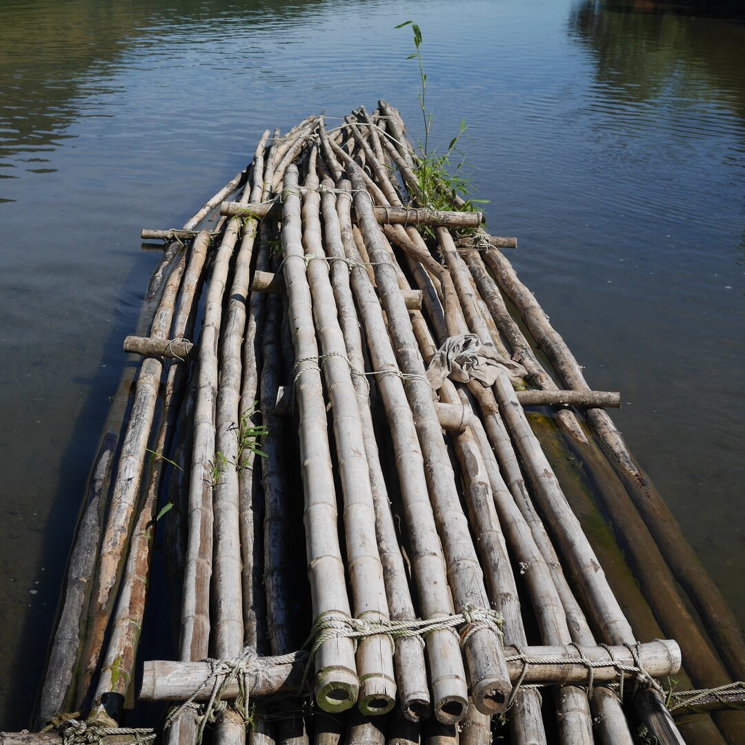 bamboo raft remains, Fiji
