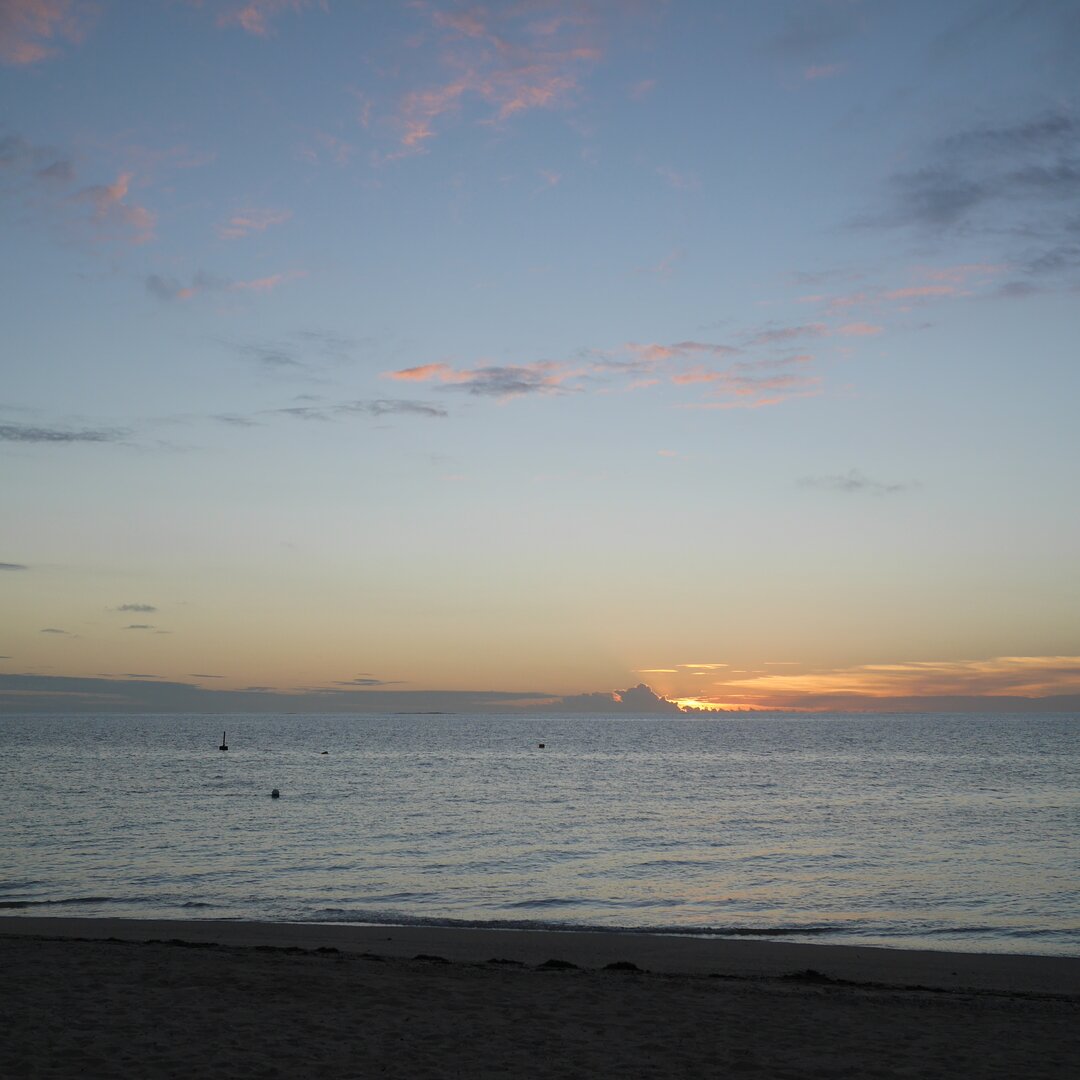 sunset, Castaway Island, Fiji