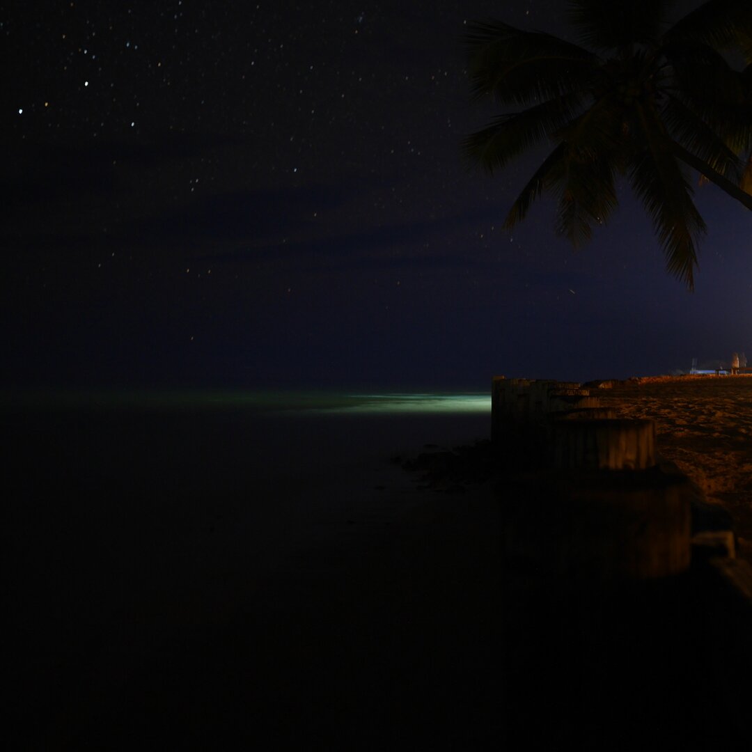 night time ocean, Castaway Island, Fiji