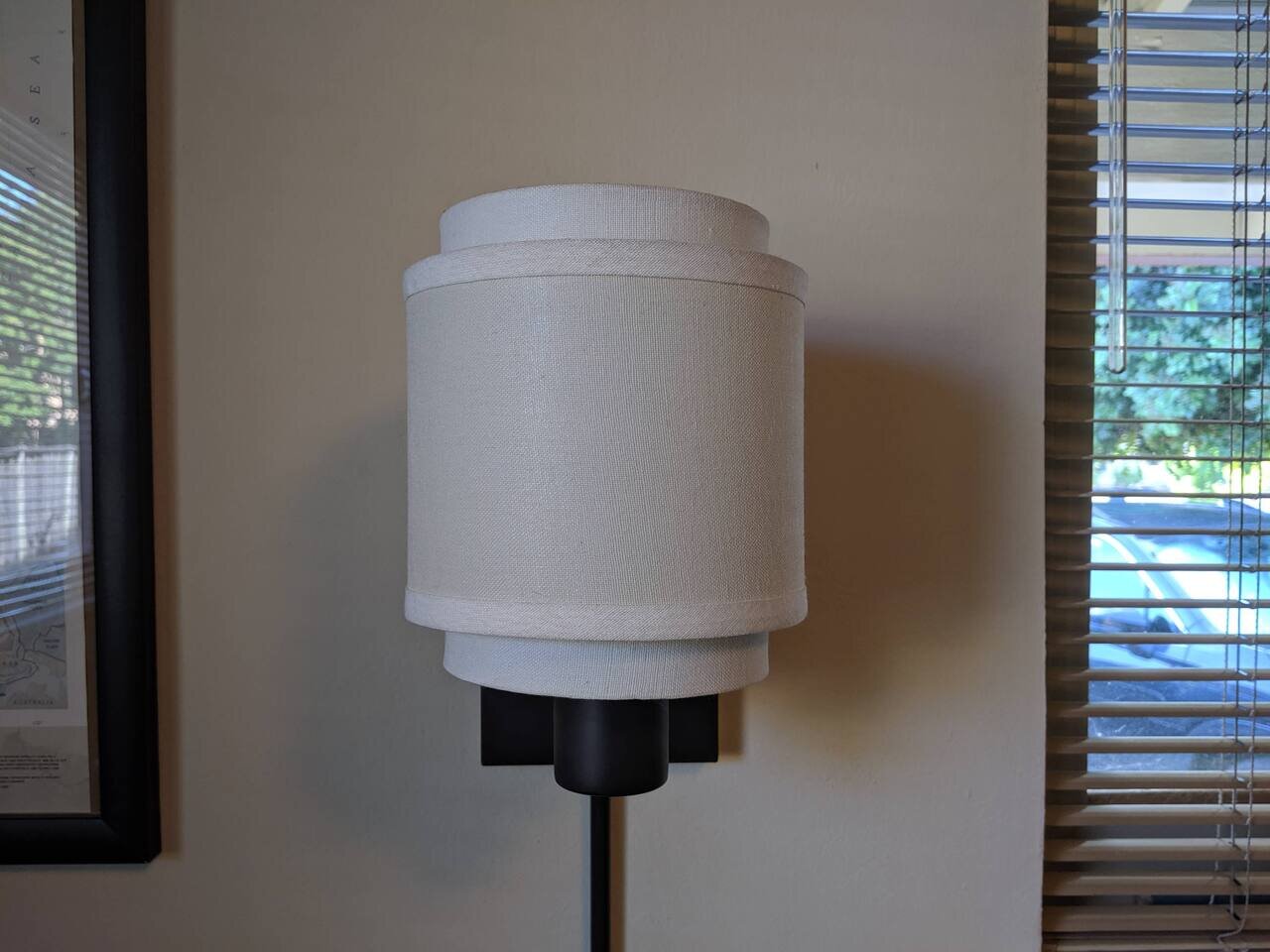 small Ikea wall lamp, San José, California