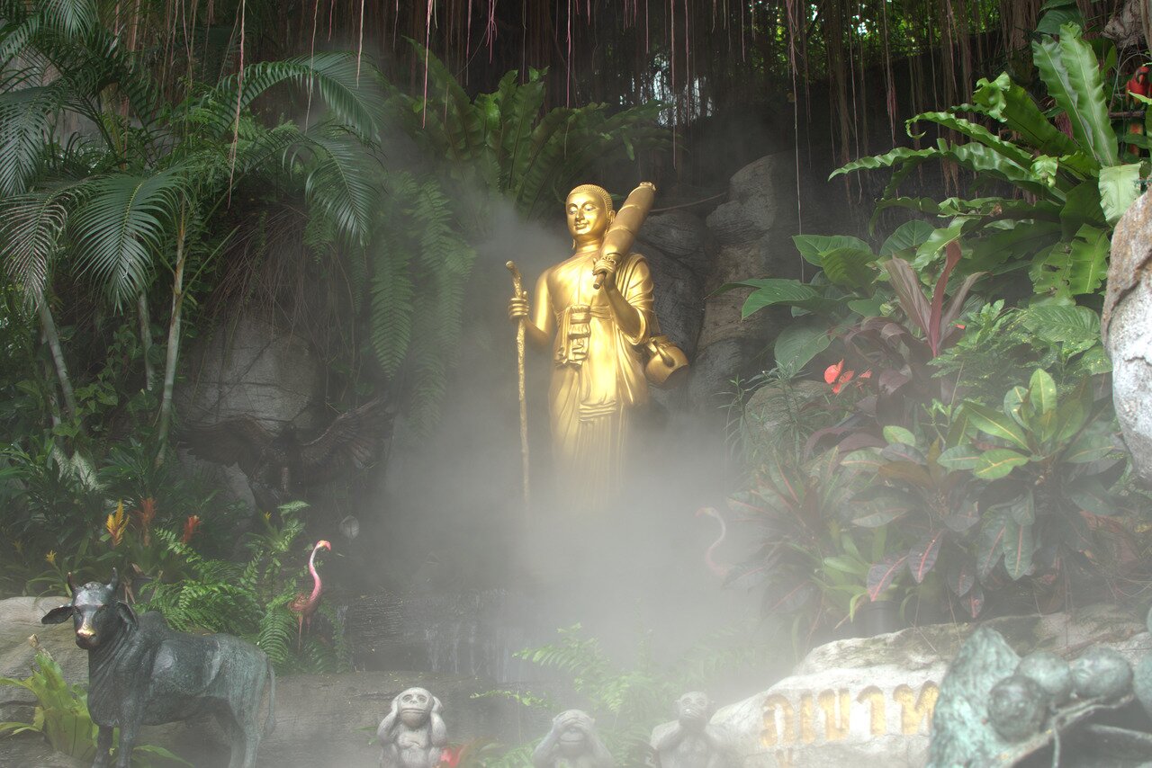 Buddha in the mist, Bangkok, Thailand