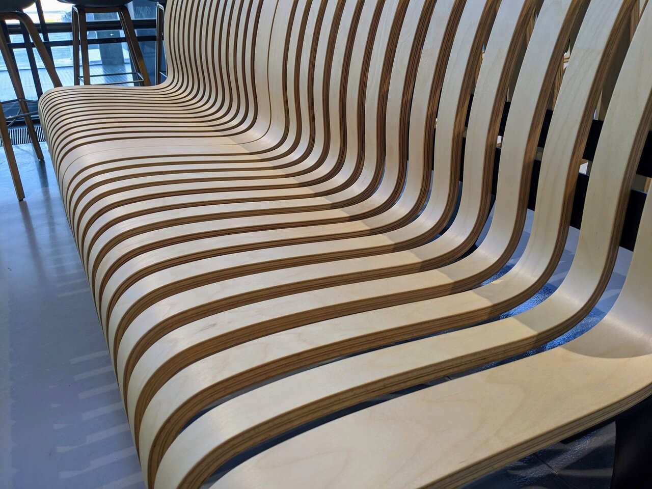 bentwood benches, RVN, Rovaniemi, Finland
