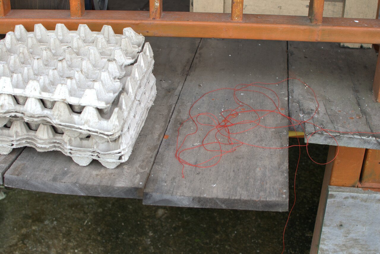 crates and string, Mekong River, Thailand