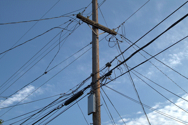 telephone pole, San José, California