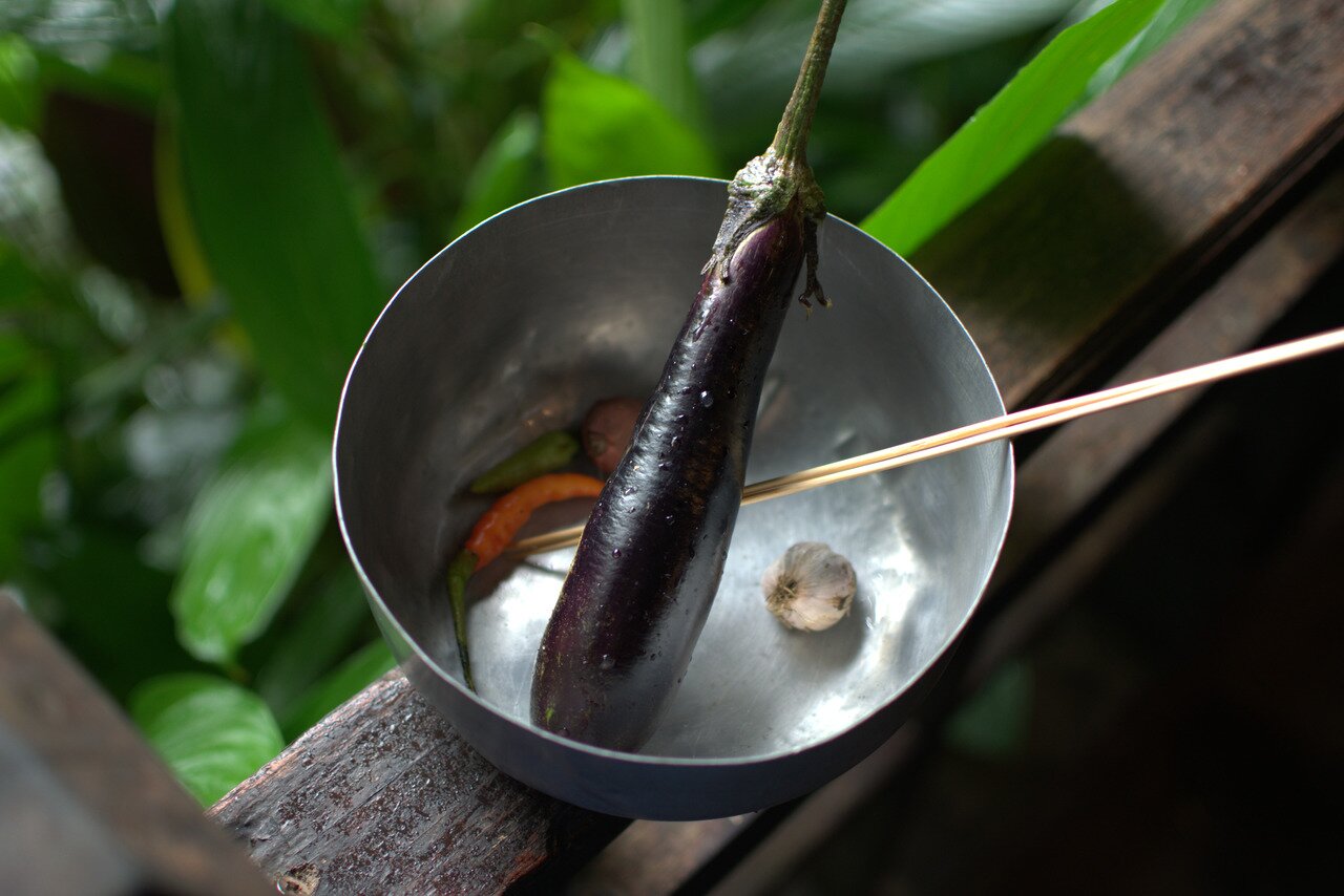 still life with eggplant, Luang Prabang, Laos
