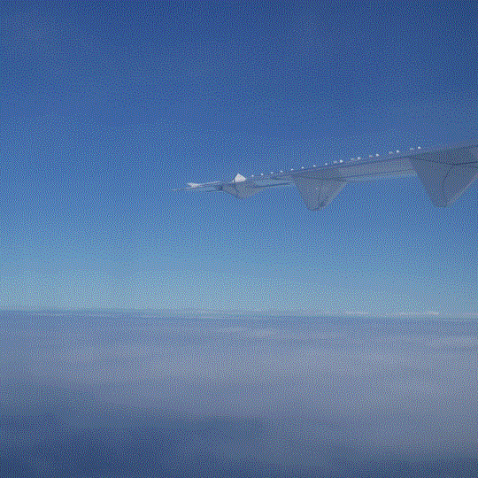 airplane wing tip, Fiji
