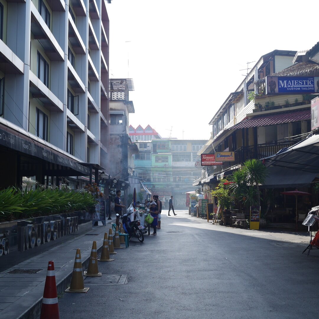 morning street haze, Bangkok, Thailand