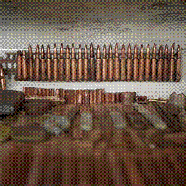 bullet collection, Mt. Austen WW2 Museum, Solomon Islands