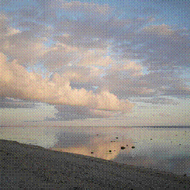 sunset, Tambua Sands Beach Resort, Fiji