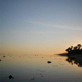 sunset, Tambua Sands Beach Resort, Fiji