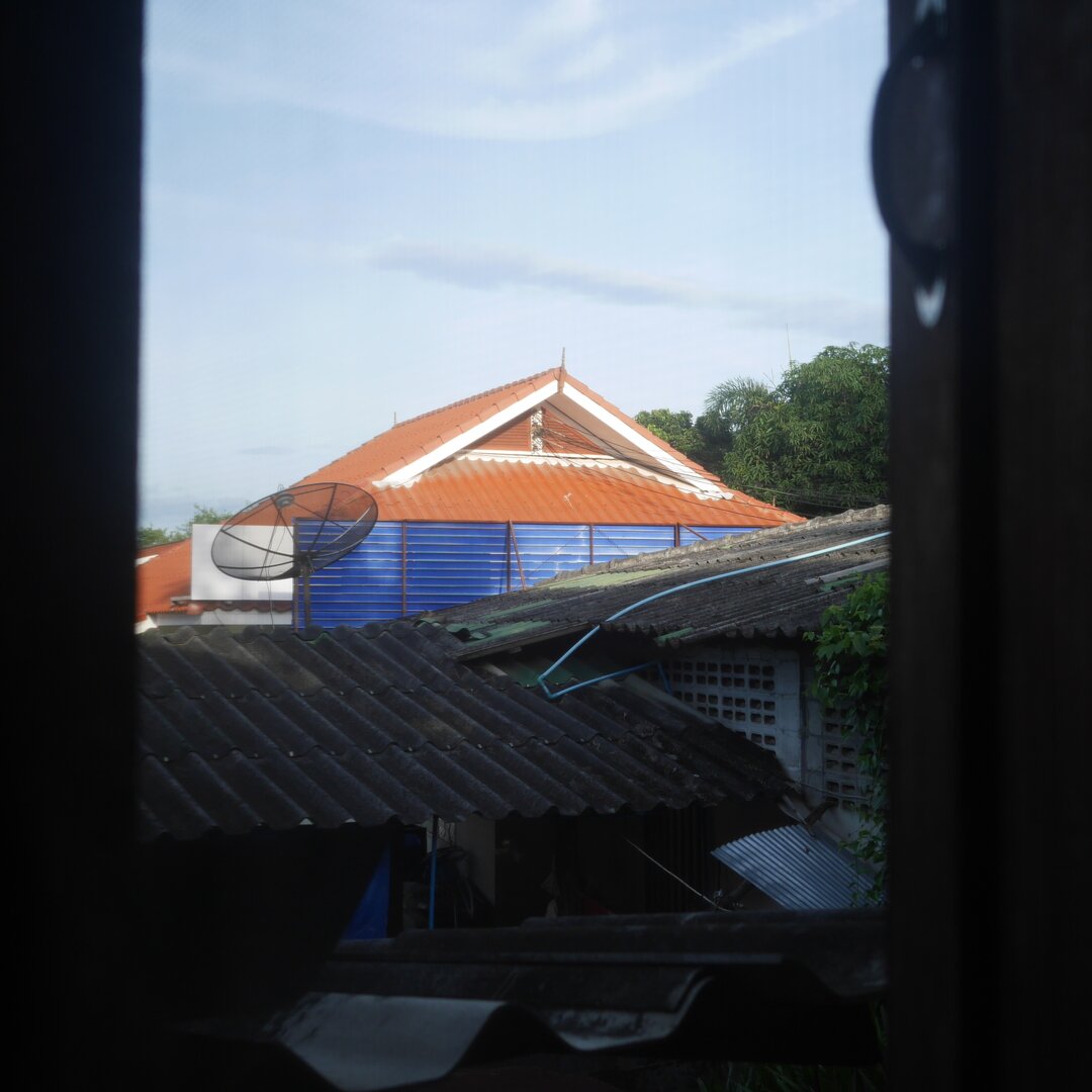 red roof, Baan Pao Sam Kha, Thailand