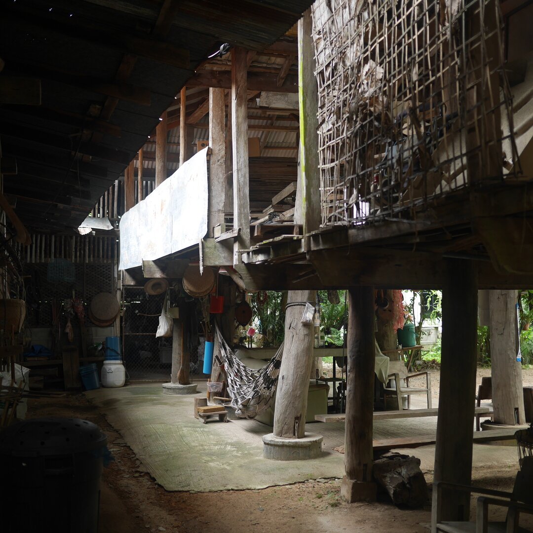 traditional house on display, Baan Pao Sam Kha, Thailand