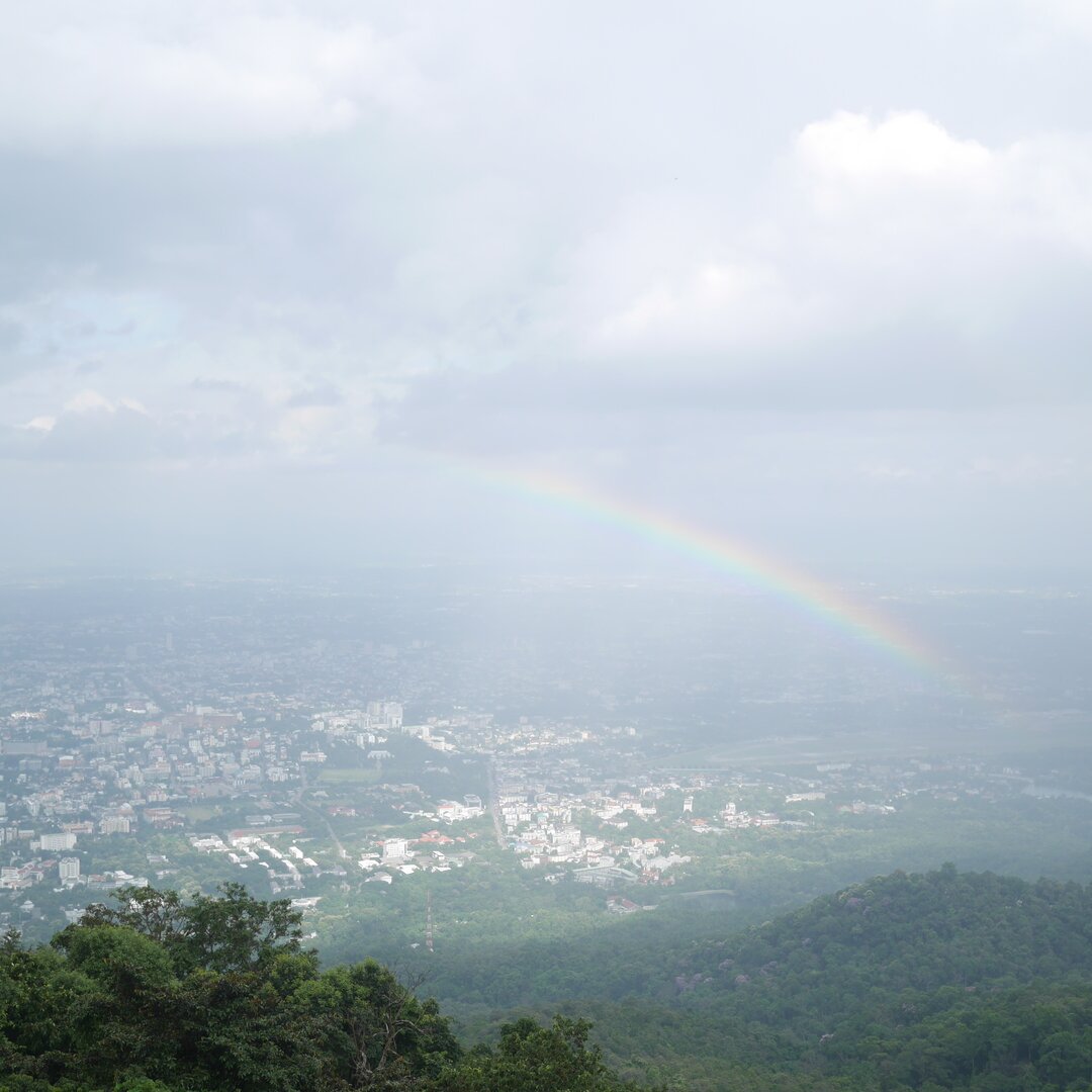 raibow over Chiang Mai, Thailand