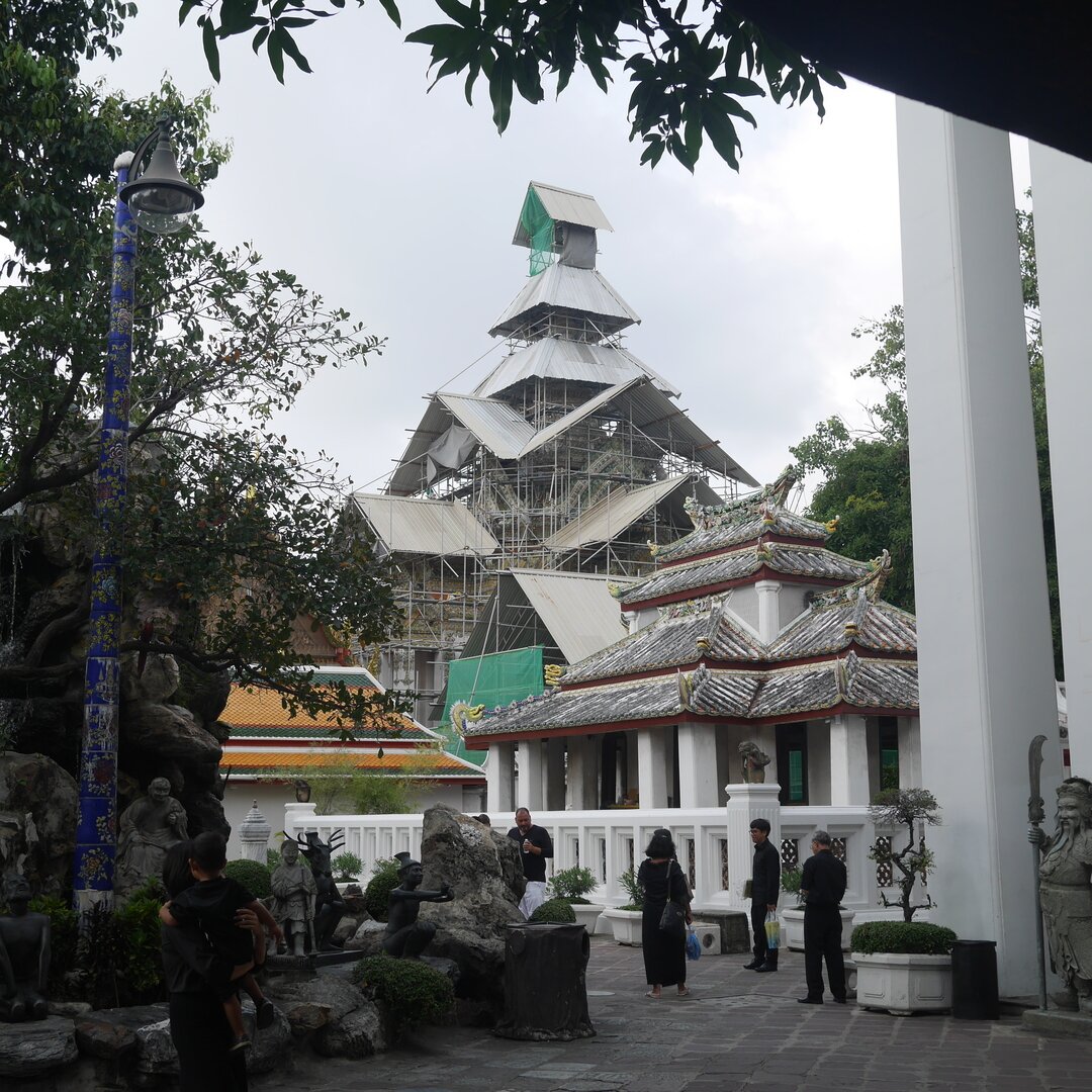 under construction, Wat Pho, Bangkok, Thailand