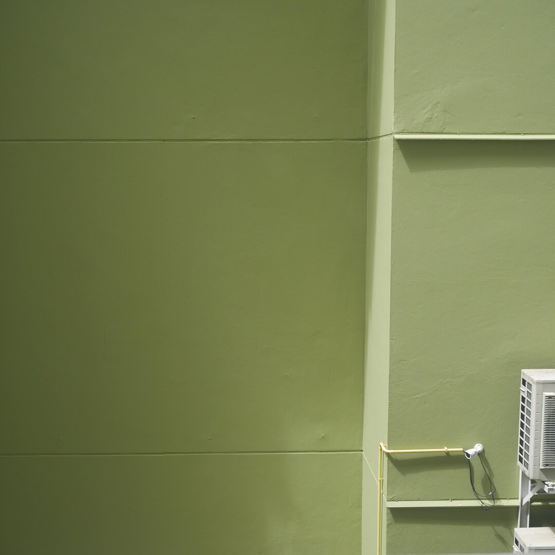 green wall, Bangkok, Thailand