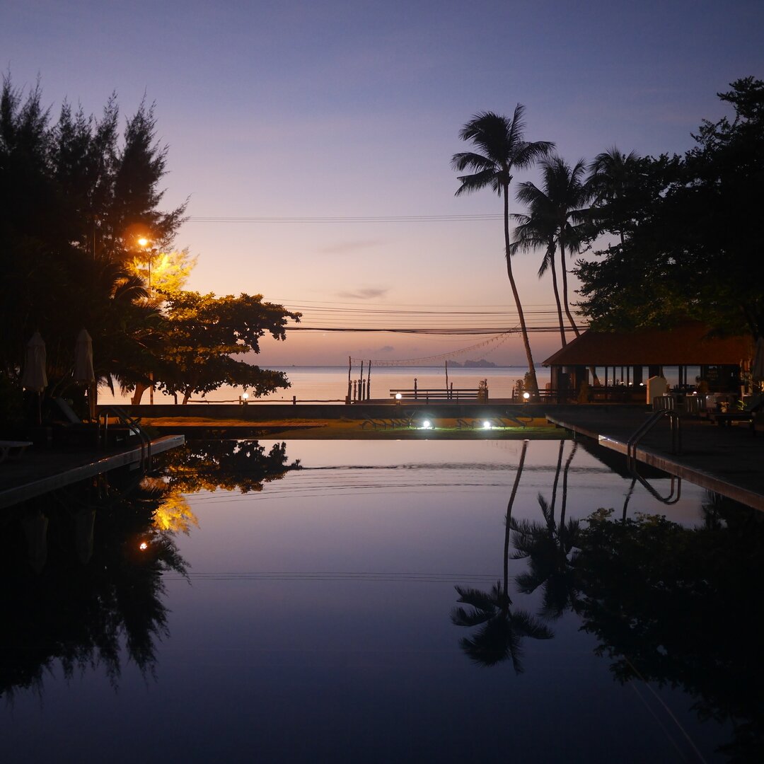 sunset, Nova Beach, Hat Thung Wua Laen, Thailand