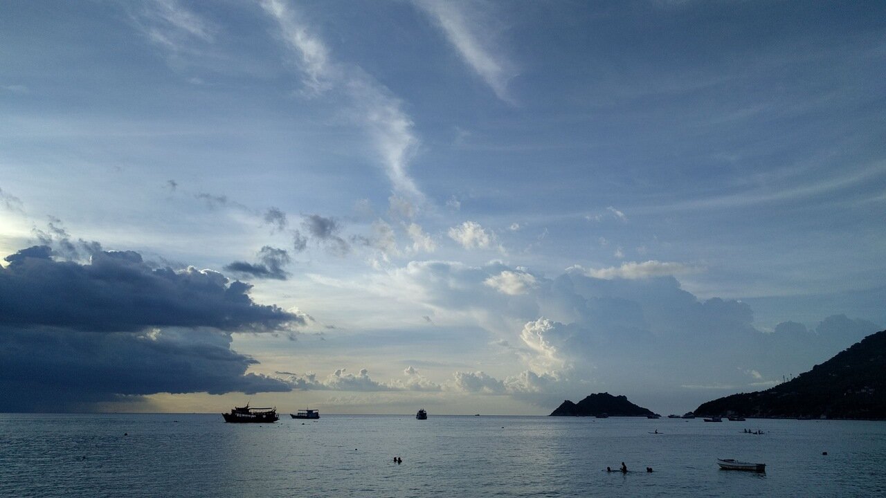 evening clouds, Ko Tao, Thailand