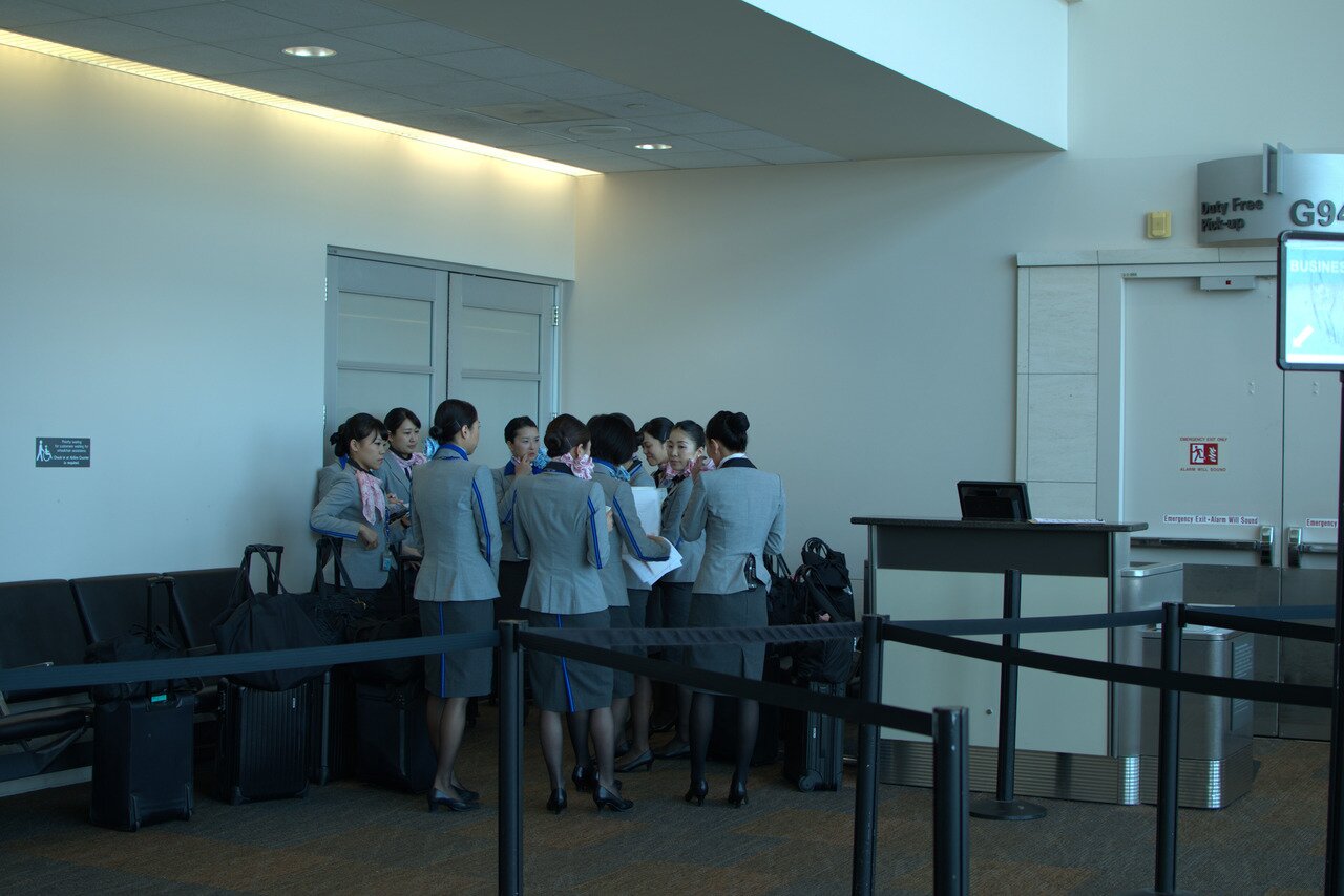 flight attendants, SFO, San Francisco, California