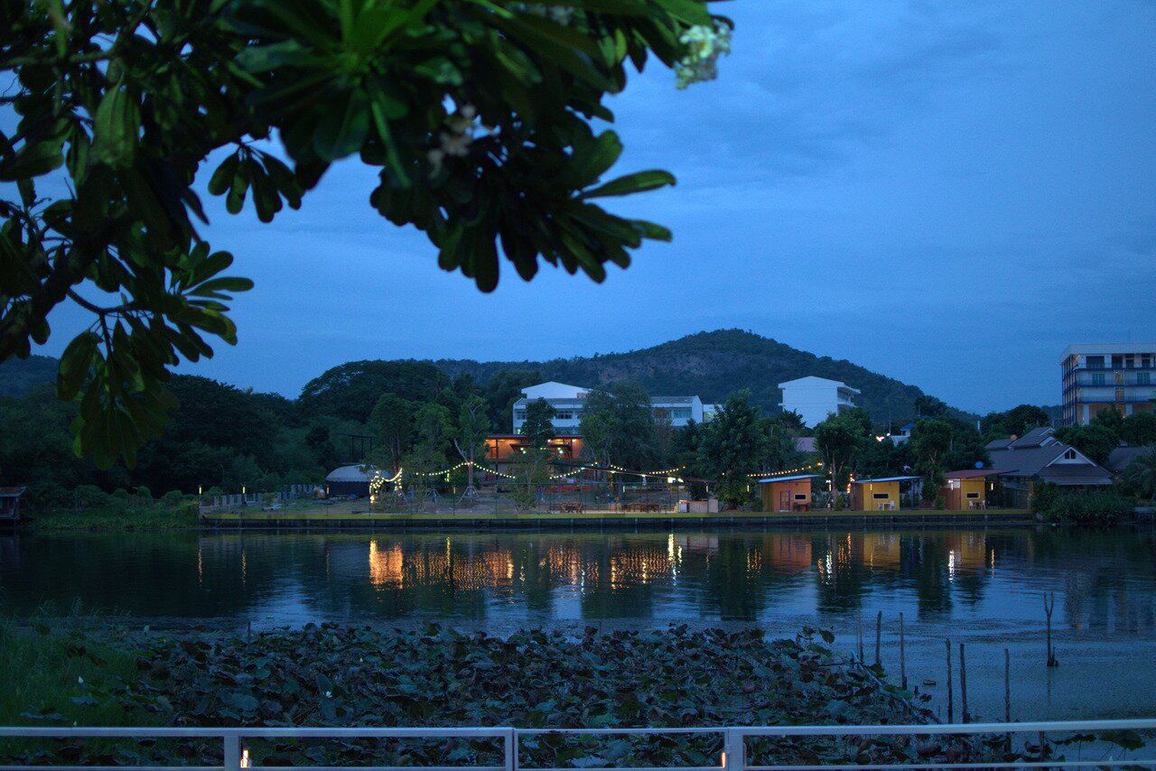 evening on Khwae Yai, Kanchanaburi, Thailand