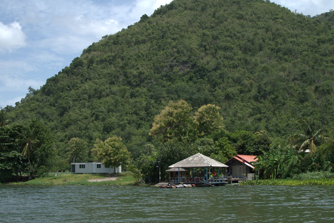 Mae Klong riverbank, Kanchanaburi, Thailand