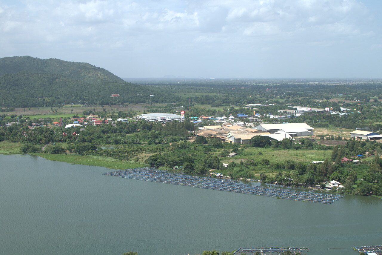 view from Wat Ban Tham, Kanchanaburi, Thailand