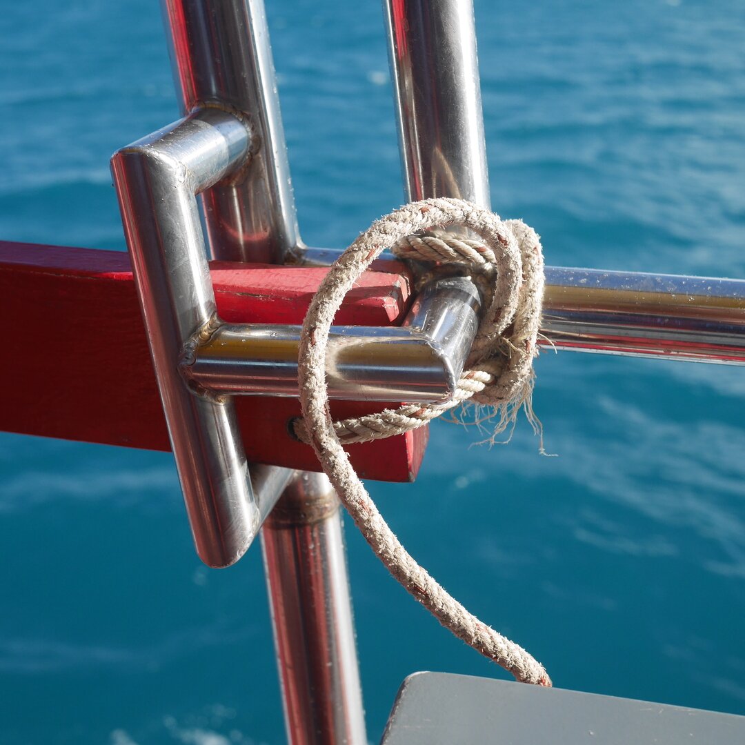 rope and chrome, waters off Ko Samui, Thailand