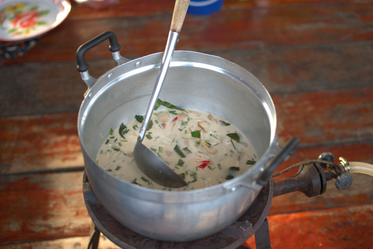 tom kha gai, Mae Klong, Kanchanaburi, Thailand