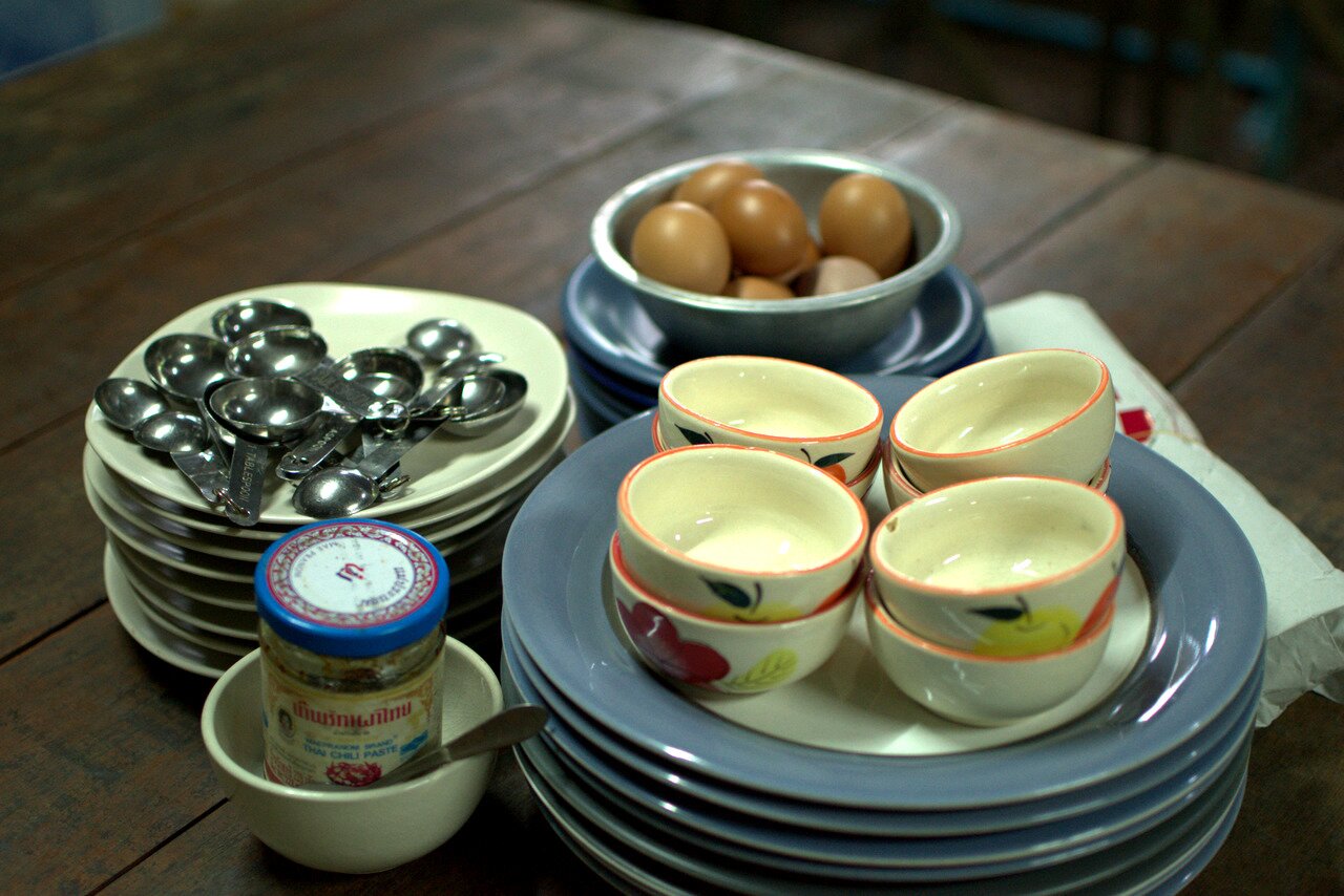 prep time, Baan Hongnual Cookery, Chiang Mai, Thailand