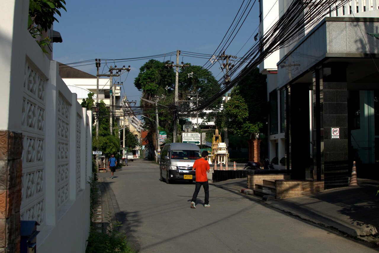 soi in front of People Place Hotel, Chiang Mai, Thailand