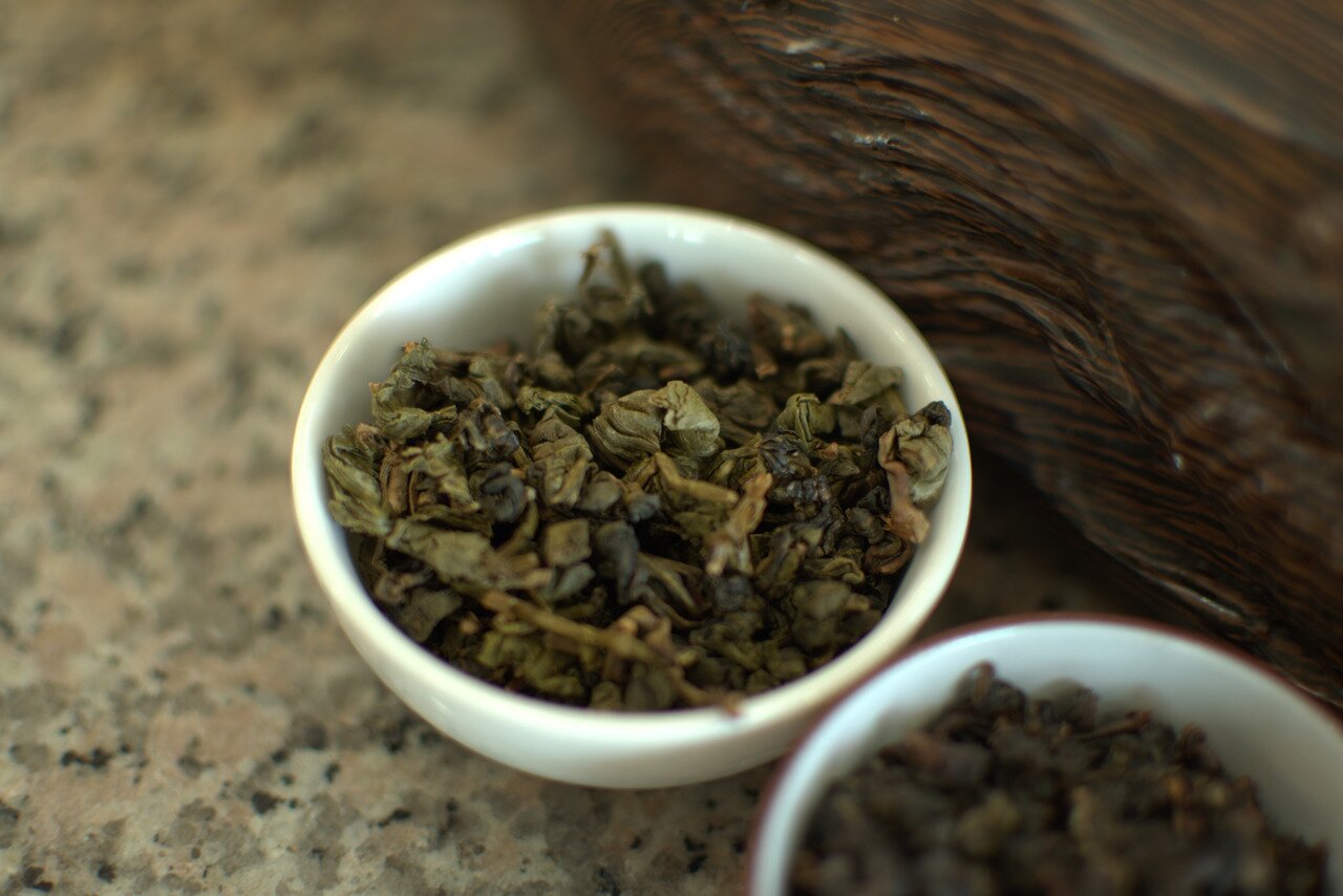 rolled green tea, 101 Tea Plantation, Doi Mae Salong, Thailand