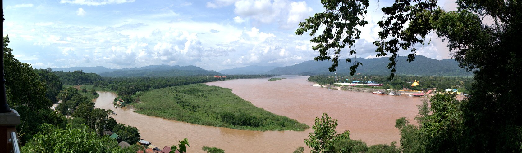 confluence of Ruak and Mekong, Thailand (Golden Triangle)
