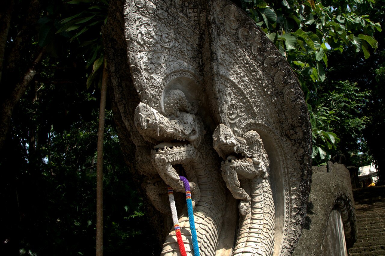naga, Wat Phra That Pu Khao, Thailand