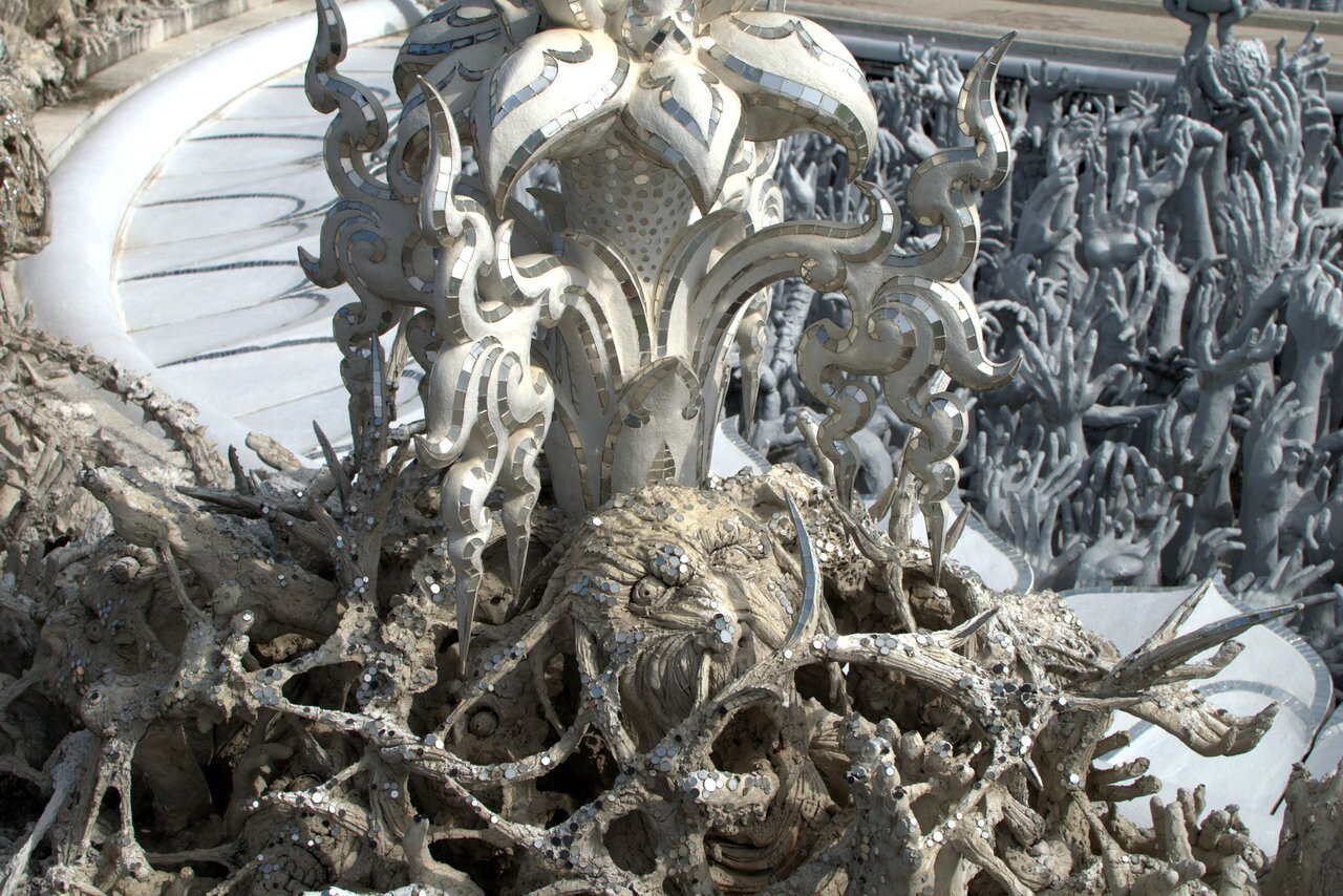 Bridge of the Cycle of Rebirth, Wat Rong Khun, Chiang Rai, Thailand