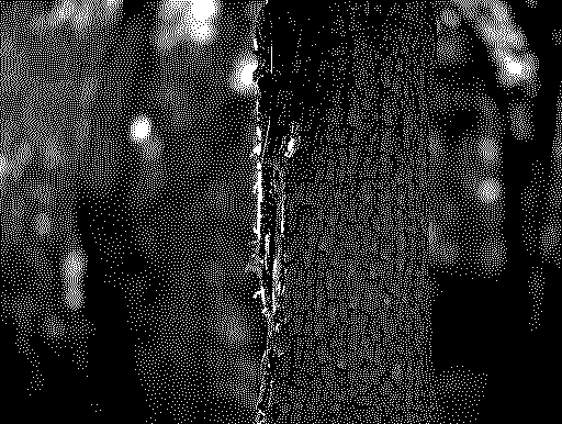 bitmap dither of flaky bark, California