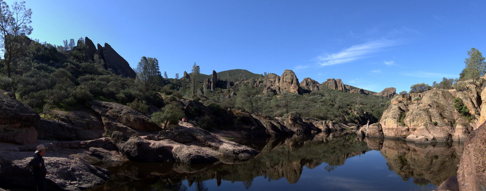 reservoir panorama, Pinnacles National Park, California