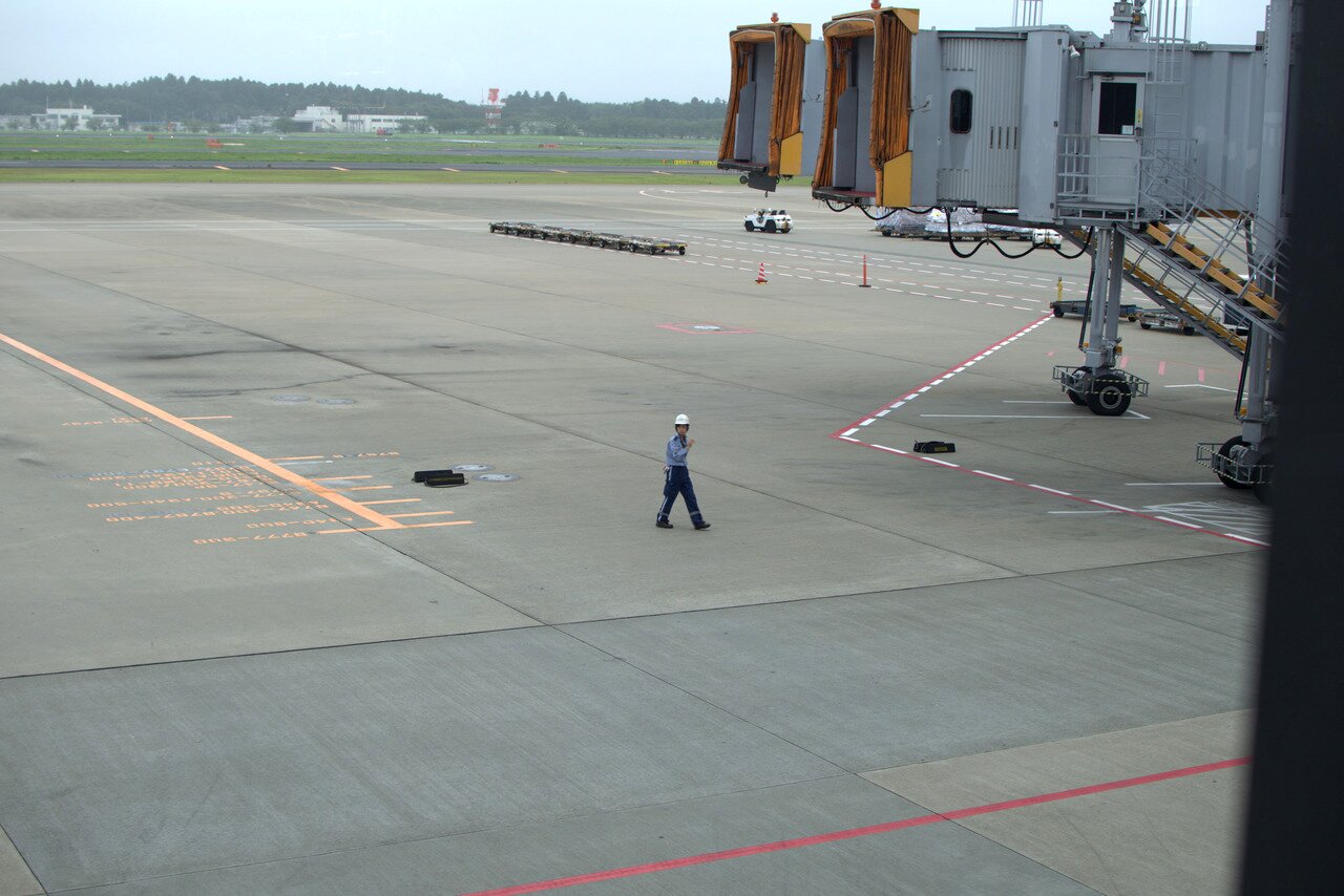 wandering the tarmac, NRT, Narita, Japan