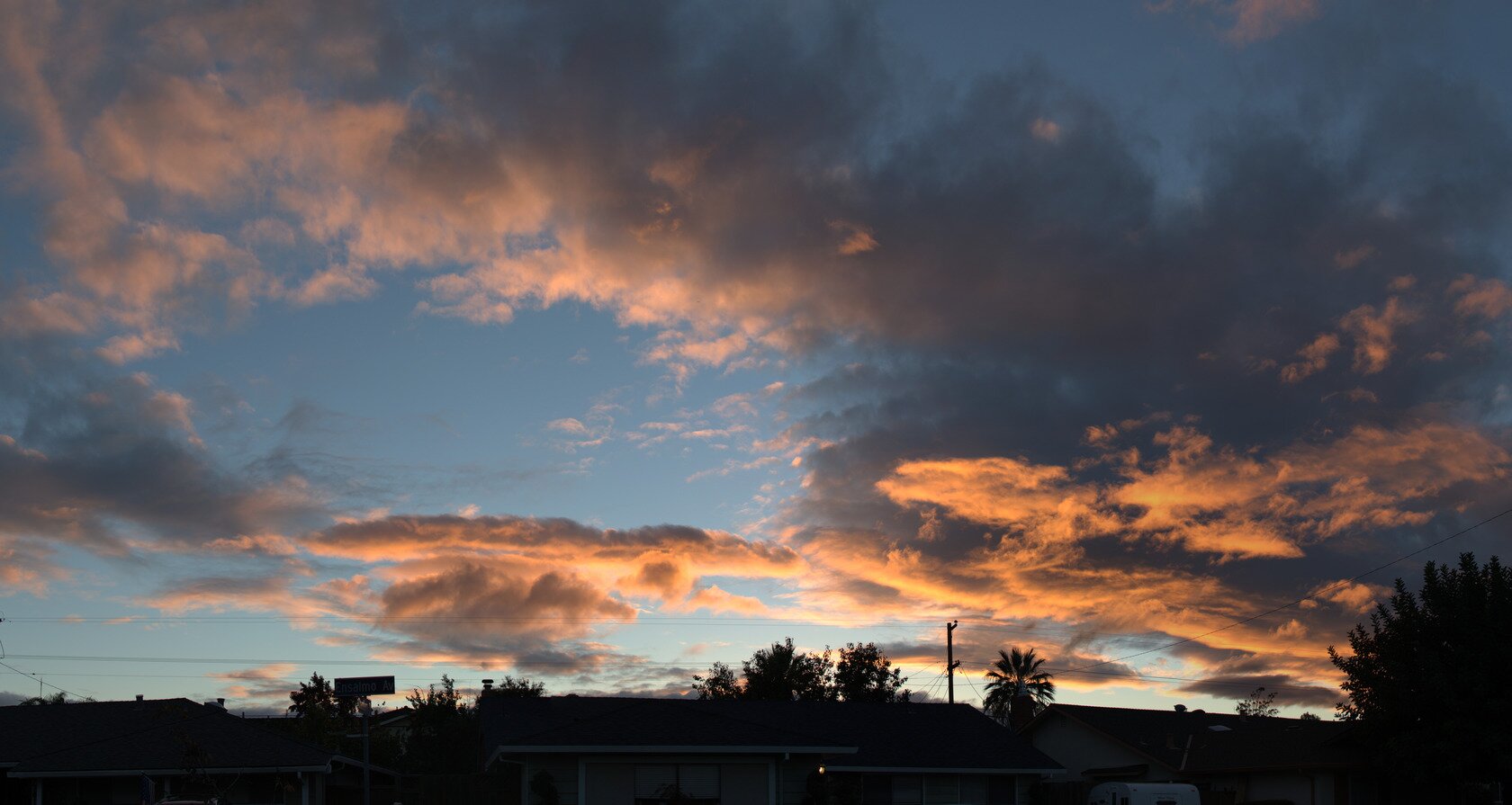sunset panorama, San José, California