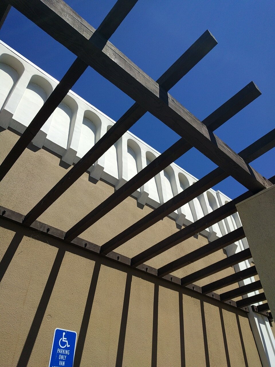wall and trellis, San José, California