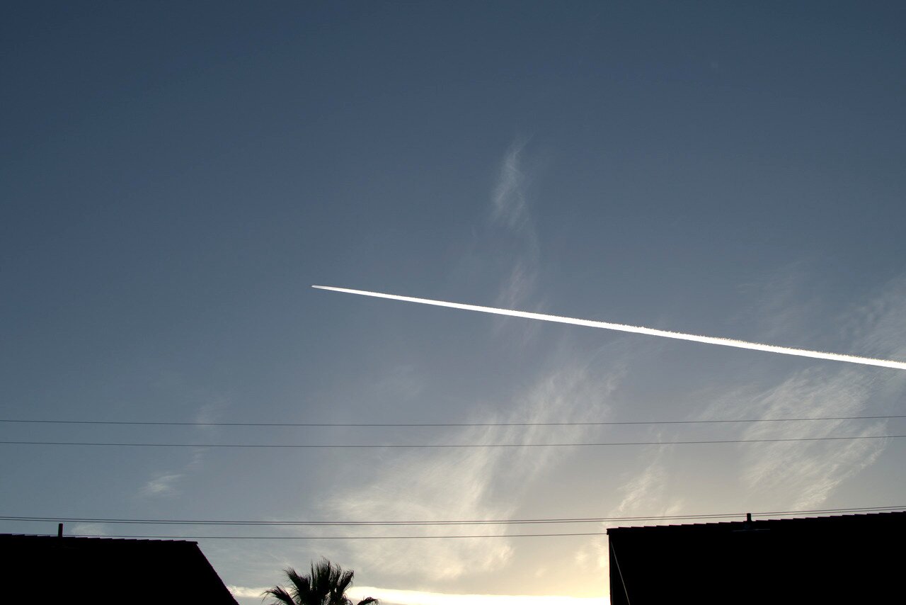 contrail, San José, California
