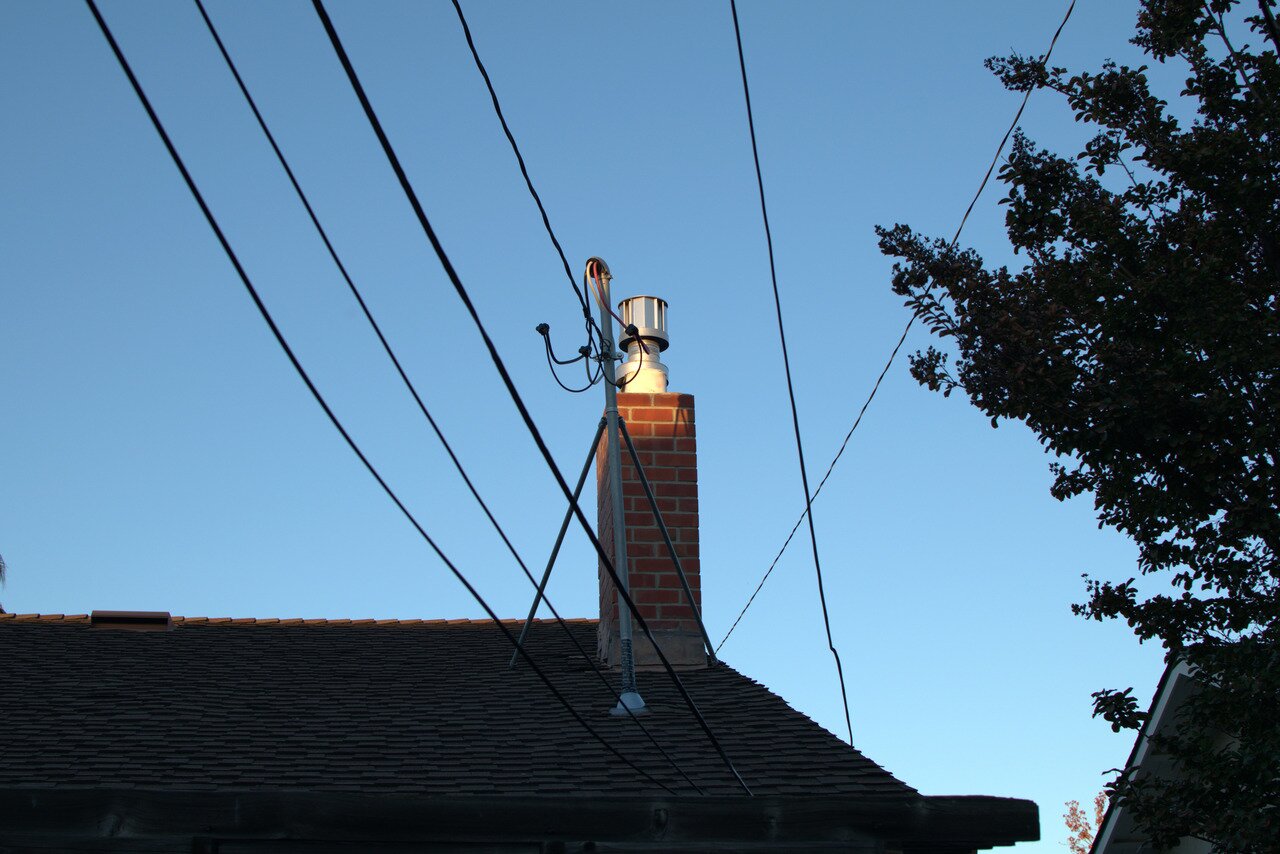 brick chimney, San José, California