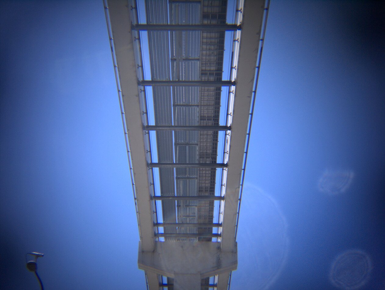 monorail track underside, Las Vegas, Nevada