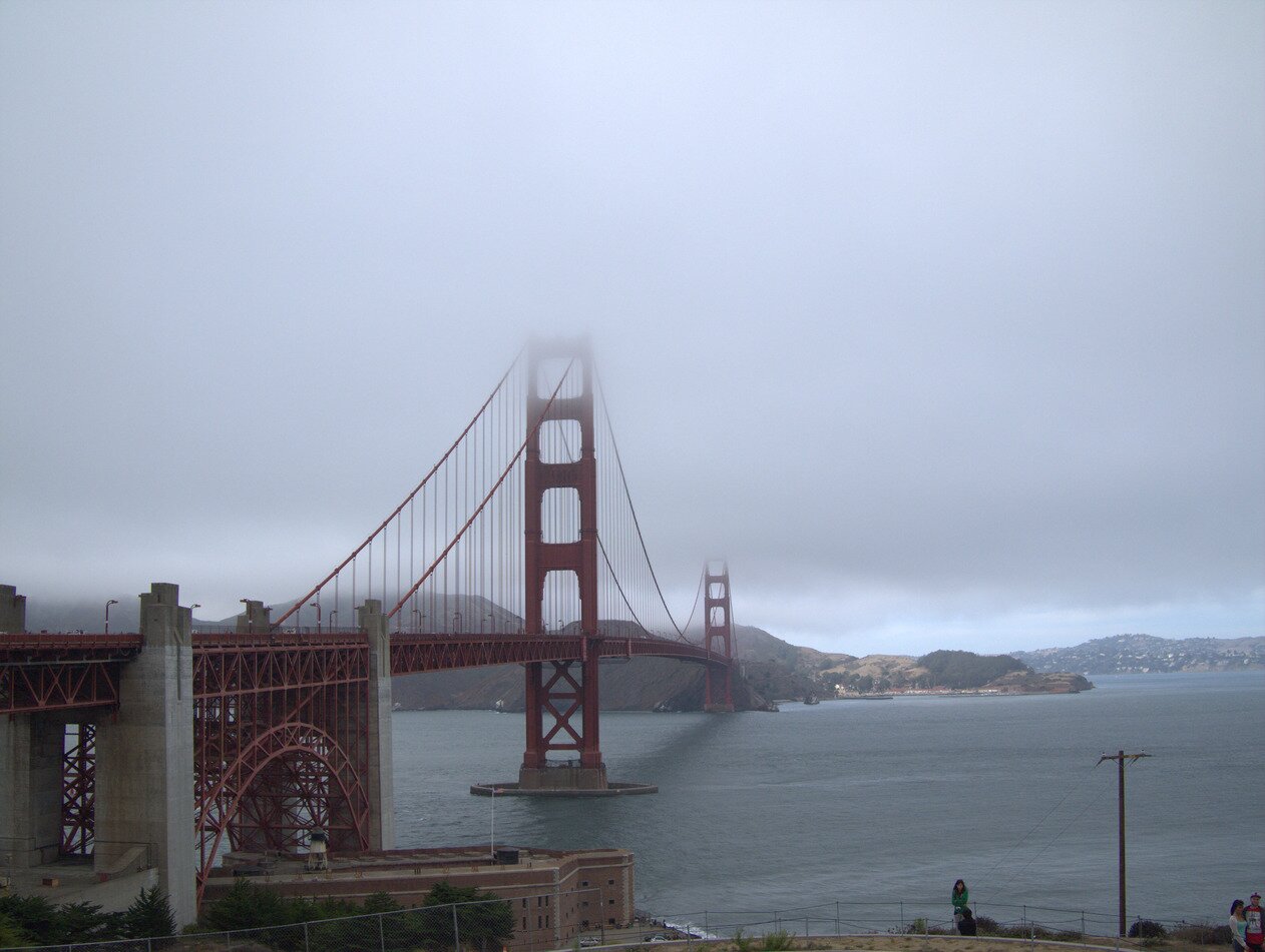 bridge and clouds, San Francisco, California