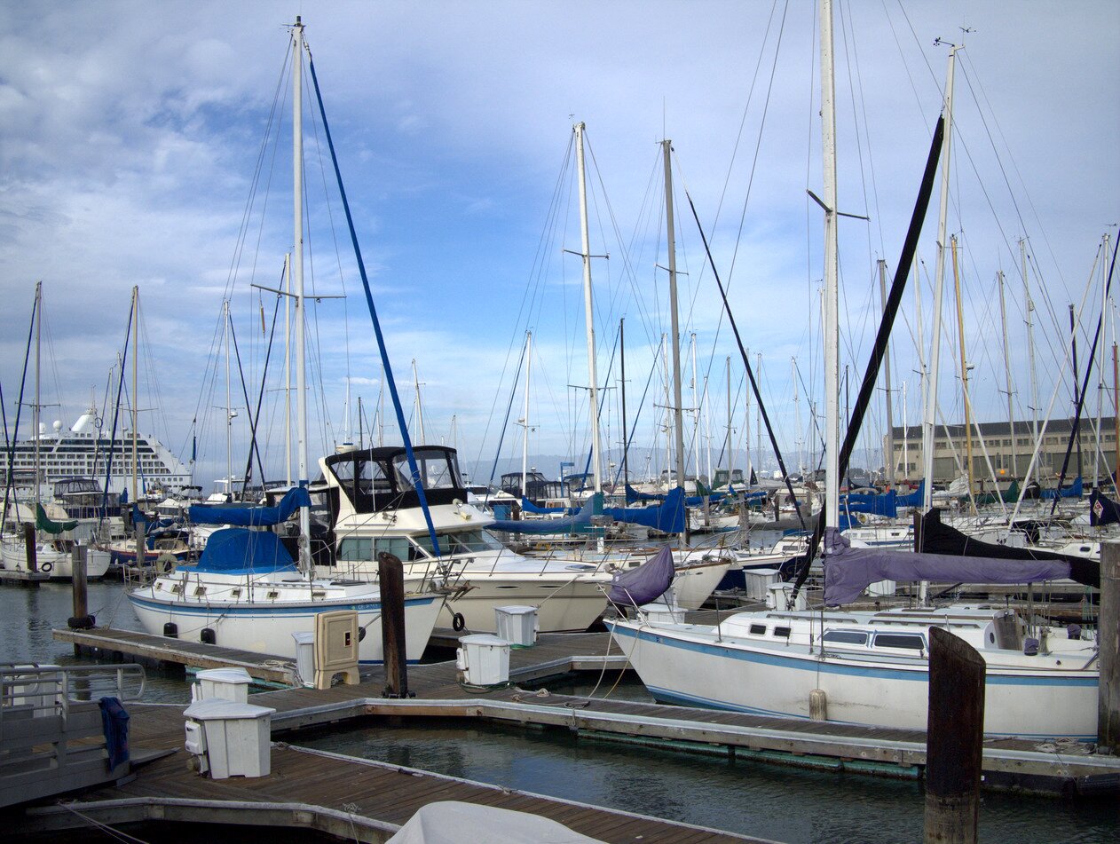 sea of masts, San Francisco, California