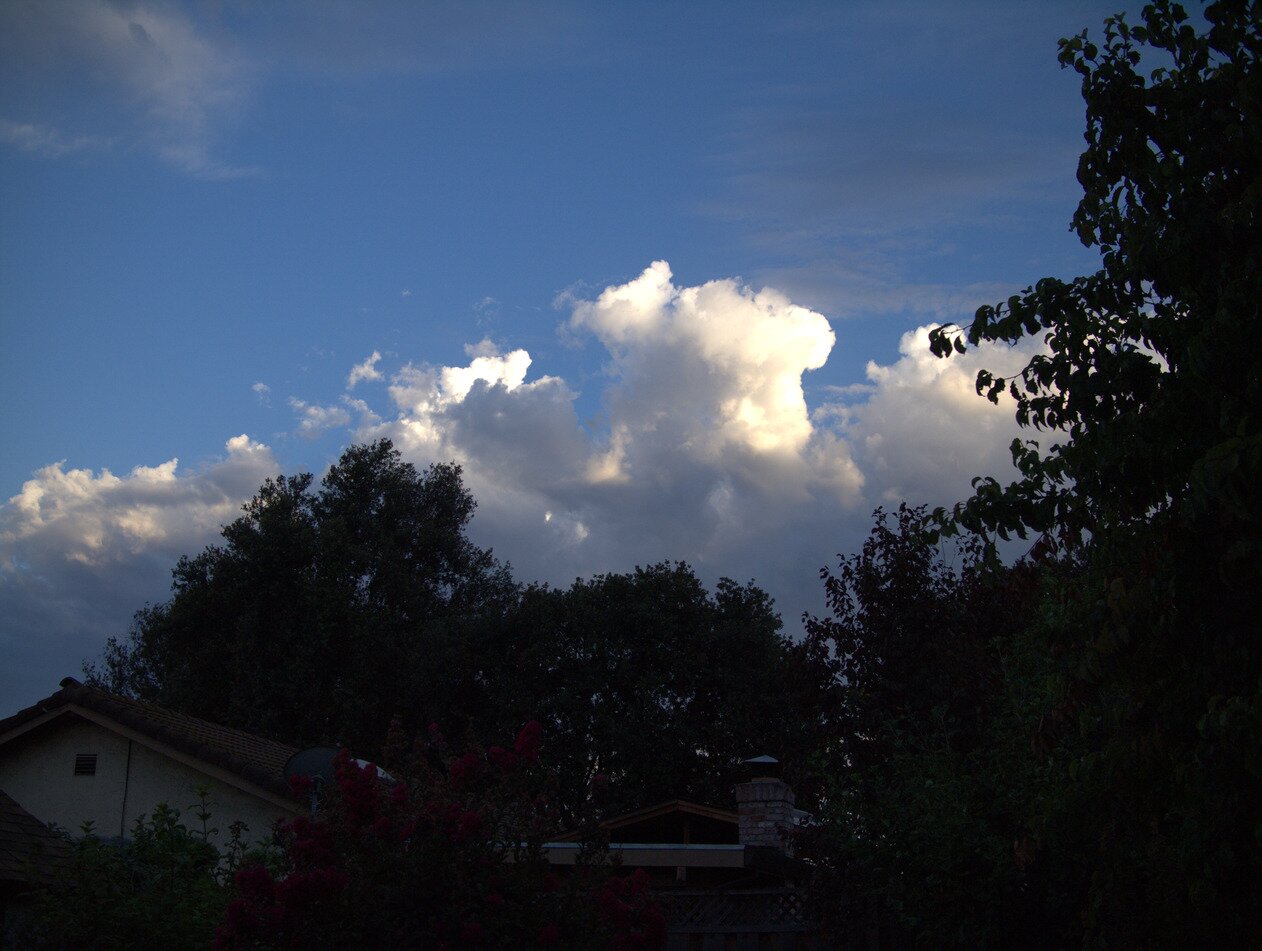 evening clouds, San José, California