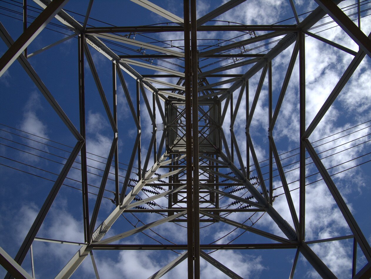 up the transmission tower, San José, California