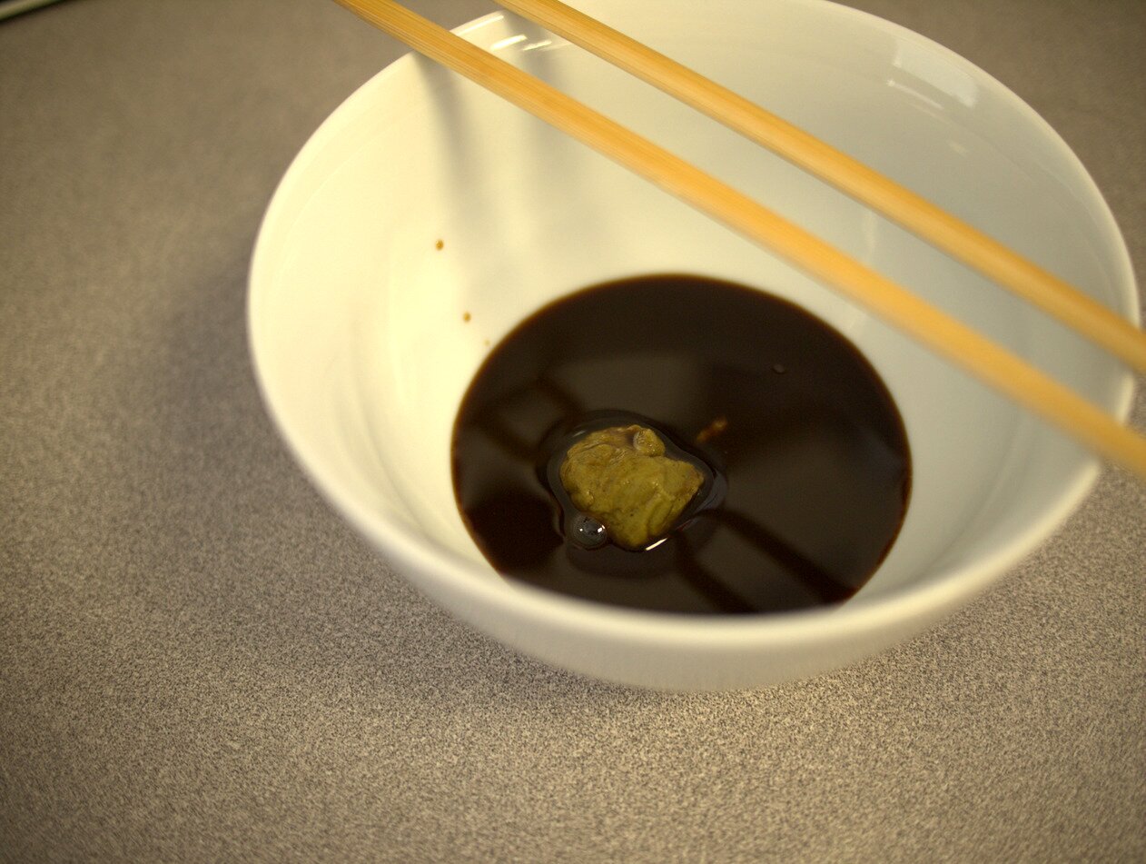 soy sauce and wasabi, San José, California