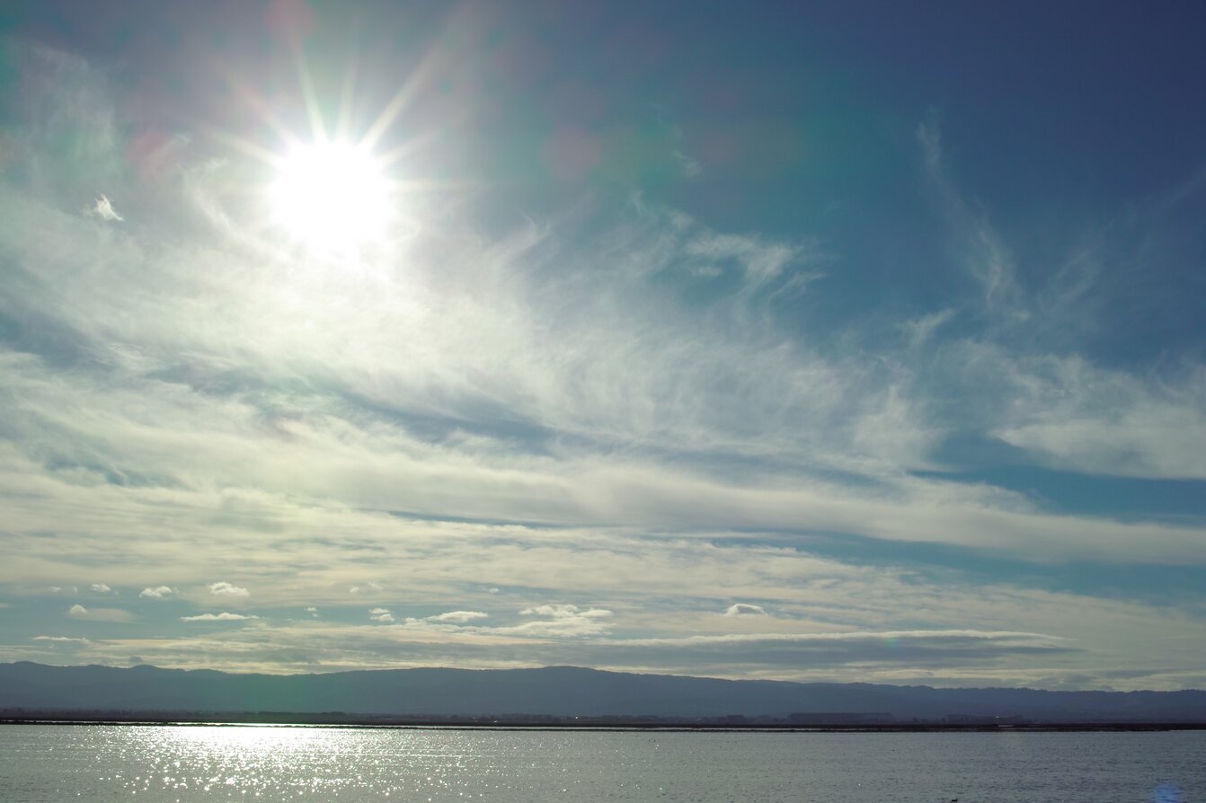 dramatic clouds, Alviso, California