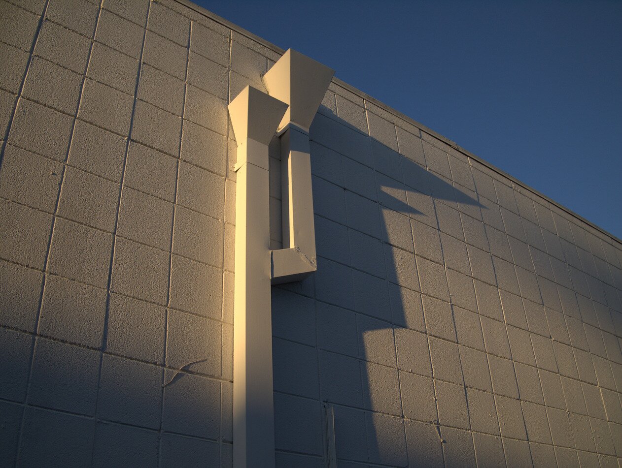 evening downspout, San José, California